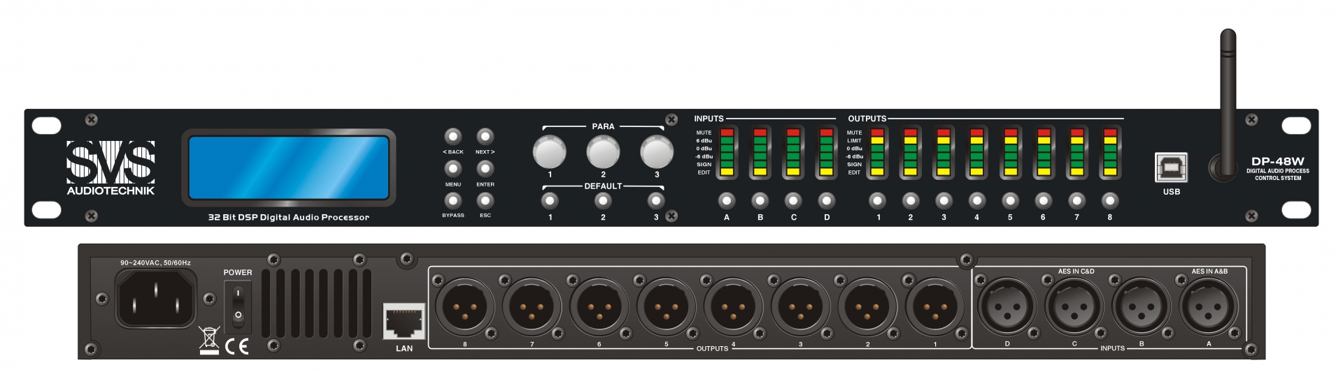 SVS Audiotechnik DP-48W Цифровой процессор: 4 входа 8 выходов в Костромской области