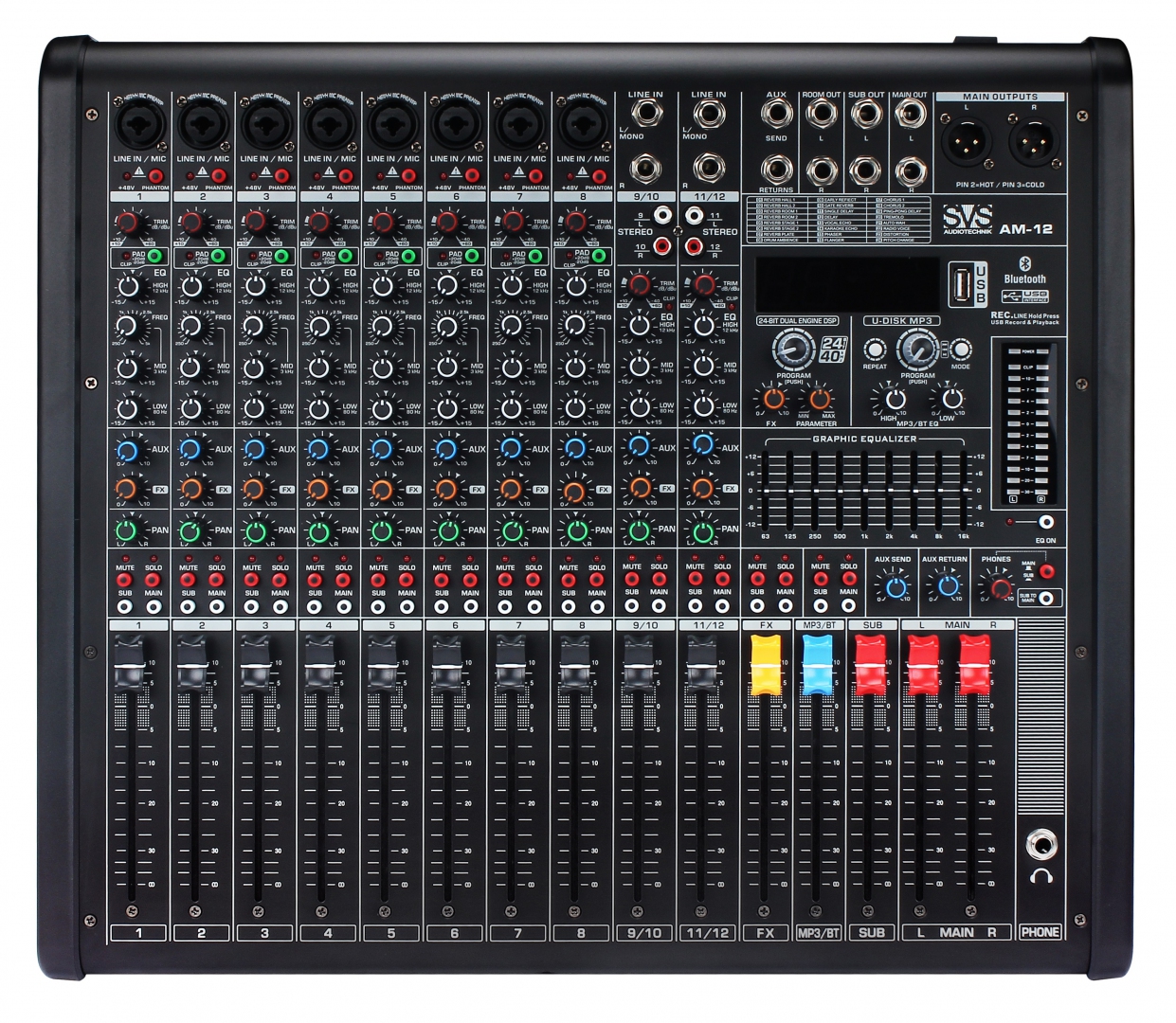 SVS Audiotechnik mixers AM-12 Микшерный пульт аналоговый, 12-канальный в Костромской области